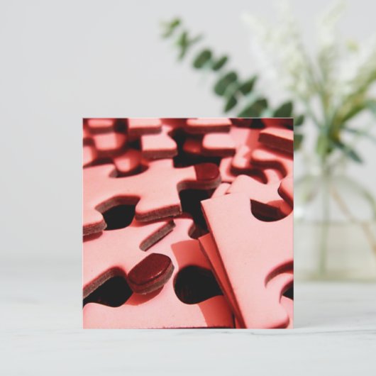 Jigzaag Uitnodigingen (Staand voorkant)