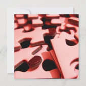 Jigzaag Uitnodigingen (Voorkant)