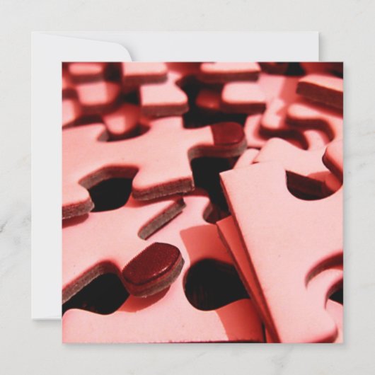 Jigzaag Uitnodigingen (Voorkant)