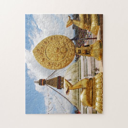 Jigzaag van Boudhanath Kathmandu Legpuzzel (Verticaal)