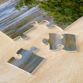 Jigzaag van Tahquamenon herfsten Michigan. Legpuzzel (Zijkant)