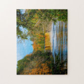 Jigzaag van Tahquamenon herfsten Michigan. Legpuzzel (Verticaal)