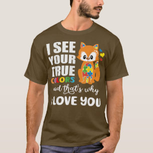 Jigzaag voor Puzzle Autism Awareness Day Ik zie je T-shirt