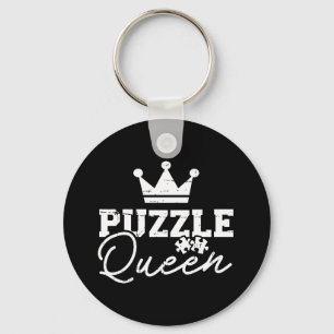 Jigzaagkoningin puzzle sleutelhanger