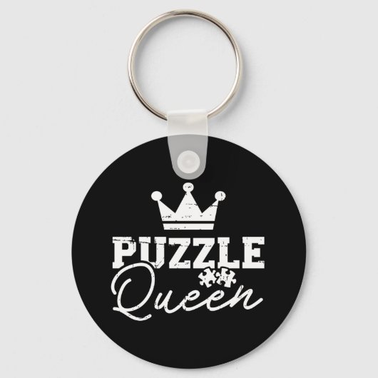 Jigzaagkoningin puzzle sleutelhanger (Voorkant)