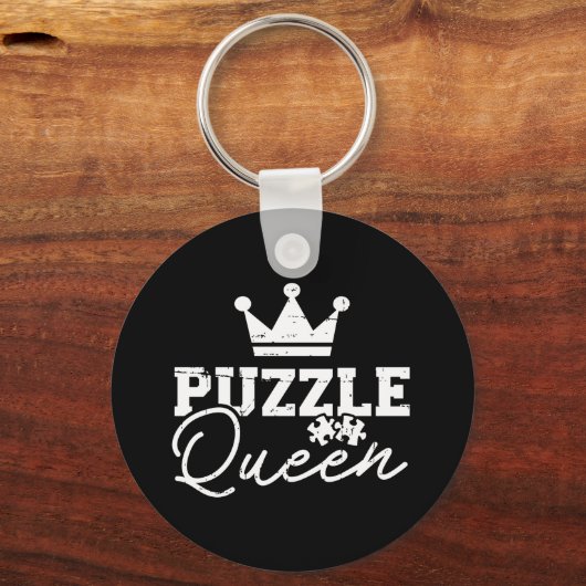 Jigzaagkoningin puzzle sleutelhanger (Voorkant)