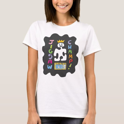 Jigzaagliefhebber T-Shirt Puzzler (Voorkant)