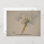 Jigzaagreeks - Cow parsley 2010 Briefkaart (Voorkant / Achterkant)