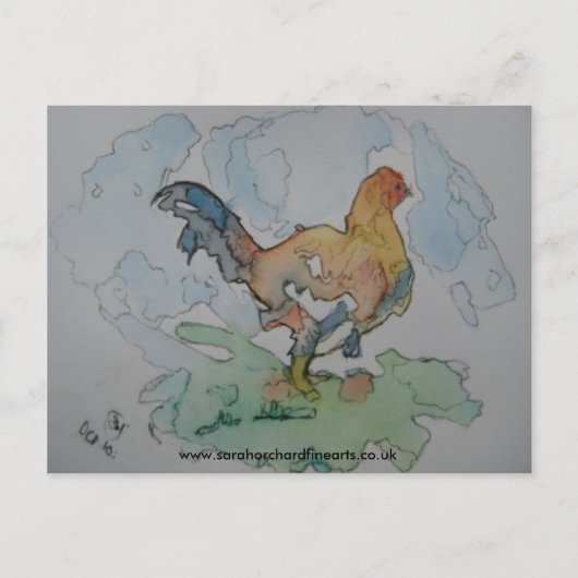 Jigzaagserie - 'Chicken on the boerderij' 2010, ww Briefkaart (Voorkant)