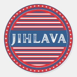 Jihlava City Pride Embleem – Tsjechische identitei Ronde Sticker