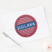 Jihlava City Pride Emblem – Czech Identity Ronde Sticker (Envelop)