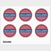 Jihlava City Pride Emblem – Czech Identity Ronde Sticker (Vel)