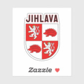 Jihlava wapen, Tsjechië Sticker (Vel)