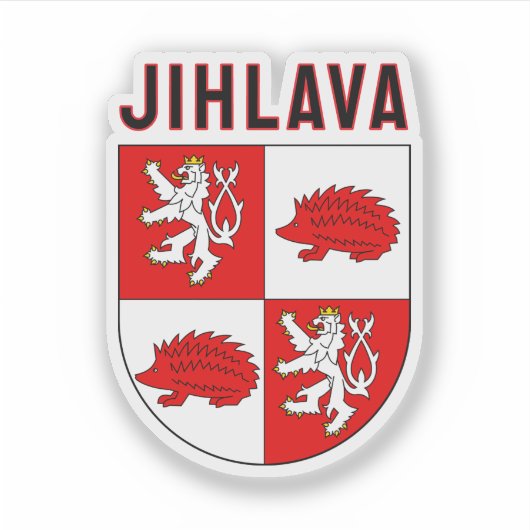 Jihlava wapen, Tsjechië Sticker (Voorkant)