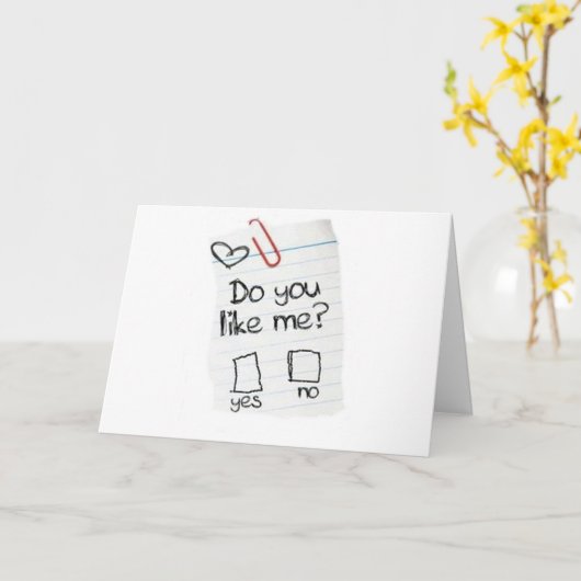 JIJ "ALS MIJ?" IK HOU VAN MIJN BESTE VRIEND "JULLI KAART (Gele Bloem)