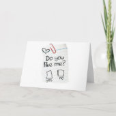 JIJ "ALS MIJ?" IK HOU VAN MIJN BESTE VRIEND "JULLI KAART (Voorkant)