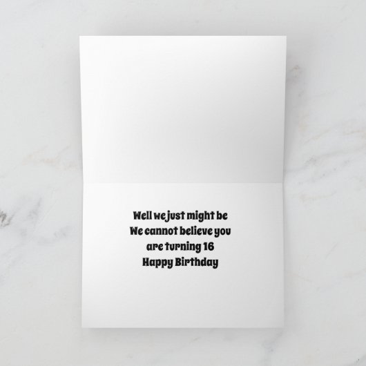 JIJ bent "16" ZEGT VERWARDE PUPPIES? Kaart (Binnen)