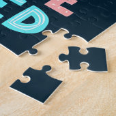 Jij Bent Affirmaties Helder Hand Lettering Legpuzzel (Zijkant)
