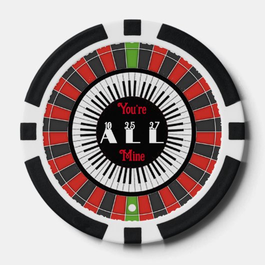 Jij Bent ALLES Mij Poker Chip (Voorkant)