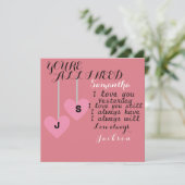 Jij bent alles wat ik nodig heb gepersonaliseerde  (Staand voorkant)