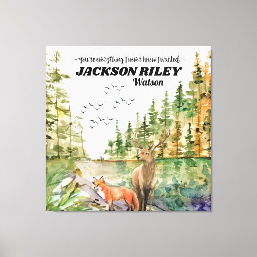 Jij bent alles wat ik nooit wist dat ik wilde Wild Canvas Afdruk (Voorkant)