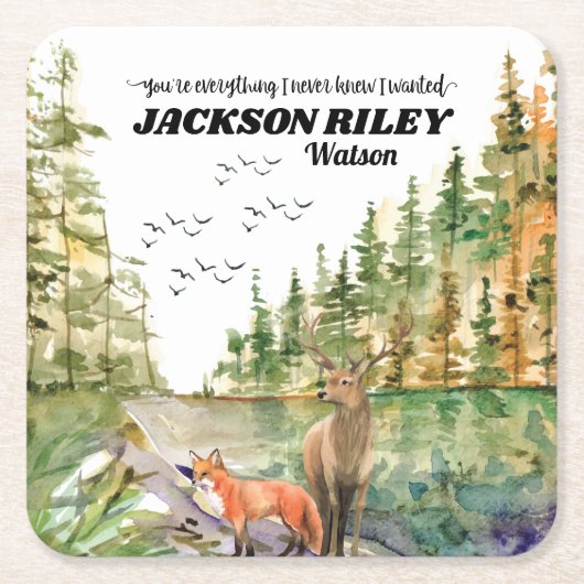 Jij bent alles wat ik nooit wist dat ik wilde Wild Kartonnen Onderzetters (Voorkant)