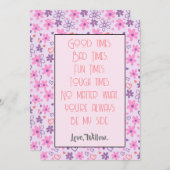 Jij bent altijd aan mijn zijde Valentijn Feestdagenkaart (Voorkant / Achterkant)