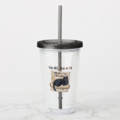 Jij bent anders opgeleid dan deze kat Grappige Afs Acryl Drinkbeker (Voorkant)