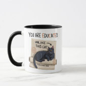 Jij bent anders opgeleid dan deze kat Grappige Afs Mok (Links)