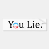 Jij bent anti-Obama Bumpersticker (Voorkant)