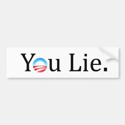 Jij bent anti-Obama Bumpersticker (Voorkant)