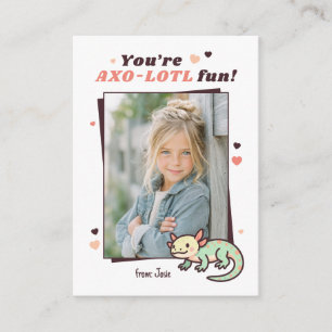 Jij Bent Axo-Lotl Leuke Foto Kinderen Valentijn Notitiekaartje