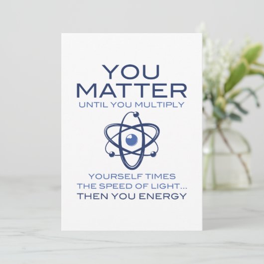 Jij bent belangrijk bedankkaart (Staand voorkant)