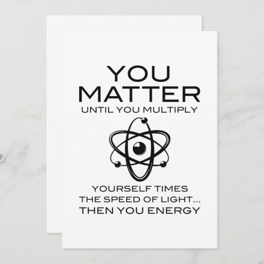 Jij bent belangrijk bedankkaart (Voorkant / Achterkant)