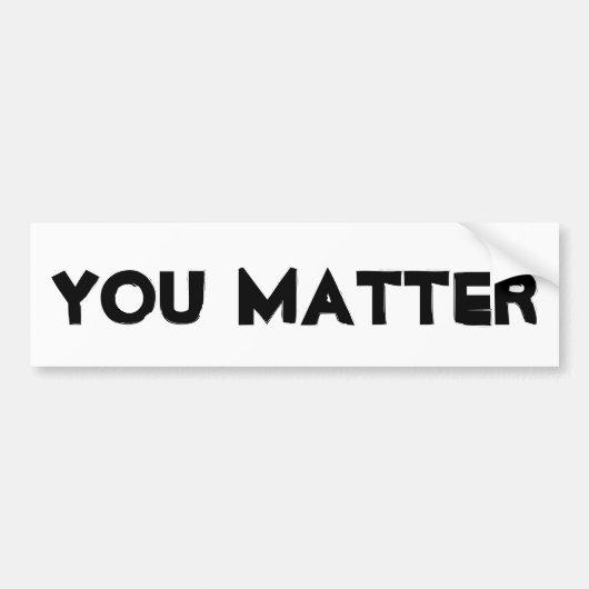 Jij Bent Belangrijk bumpersticker (Voorkant)