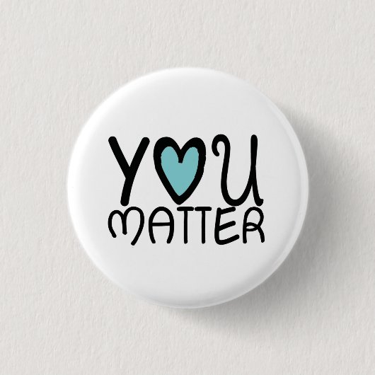 Jij bent belangrijk ronde button 3,2 cm (Voorkant)