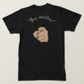 "jij bent belangrijk" t-shirt (Design achterkant)