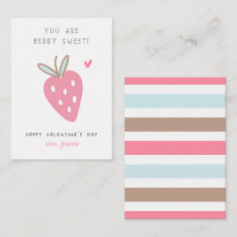 Jij bent Berry Sweet Kids Valentijnsdag in de klas Notitiekaartje