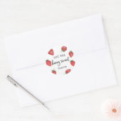Jij bent Berry Sweet Valentine  Ronde Sticker (Envelop)