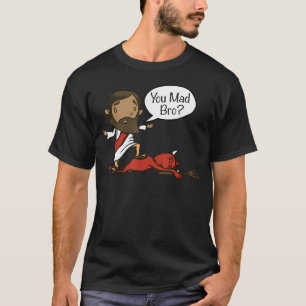Jij Bent Boos Broer - Grappige Christelijke Jezus  T-shirt
