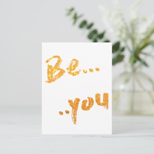 jij bent briefkaart (Staand voorkant)