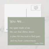 Jij bent Briefkaart (Voorkant / Achterkant)