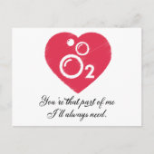 Jij bent dat deel van mij dat ik altijd nodig zal briefkaart (Voorkant)