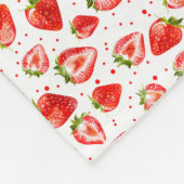 Jij bent de aardbei van mijn shortcake fleece deken (Hoek)