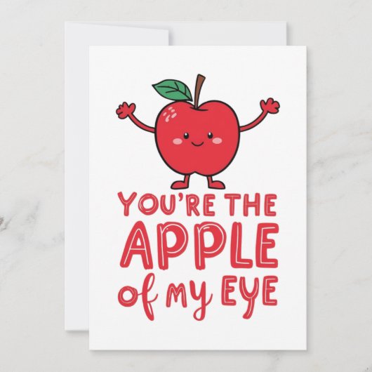 Jij bent de appel van mijn oog aangepaste kaart (Voorkant)