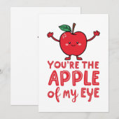 Jij bent de appel van mijn oog aangepaste kaart (Voorkant / Achterkant)