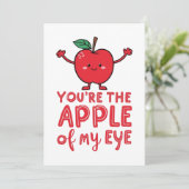 Jij bent de appel van mijn oog aangepaste kaart (Staand voorkant)