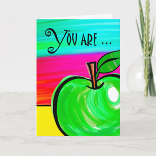 Jij bent de appel van mijn oog, kleurrijke Kaart