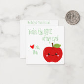 Jij bent de Appel van Mijn Oog Lunchbox Notitiekaa Notitiekaartje (Voorkant / Achterkant in situ)