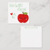 Jij bent de Appel van Mijn Oog Lunchbox Notitiekaa Notitiekaartje (Voorkant / Achterkant)